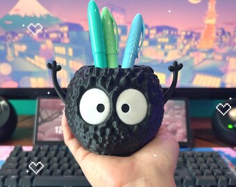 Soot Sprite Pen Holder for Desk - 3D Printed Anime Desk Organizer (Pre-Order Only)