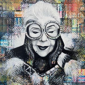 Iris Apfel Painting Print (Matte)