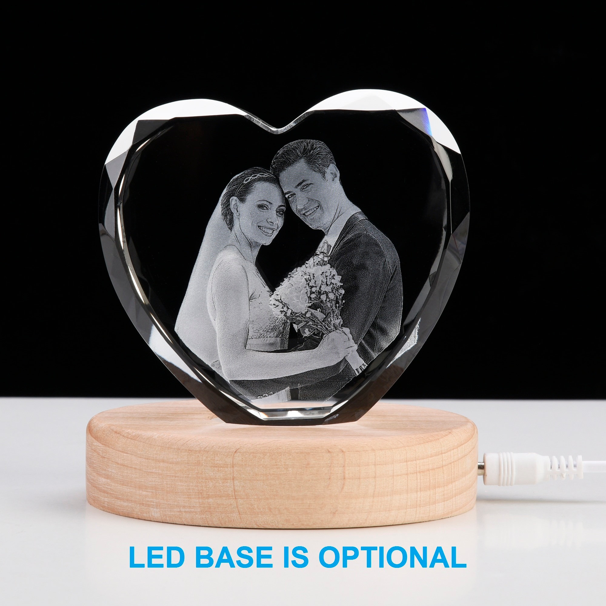 Custom 3D Crystal Photo Gifts Personalized Crystal 3D Photo Etsy