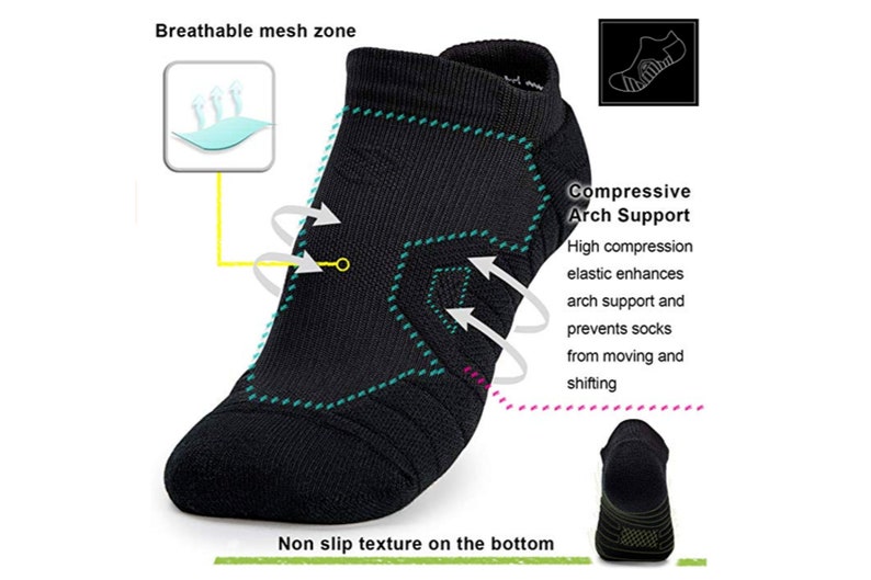 Running Performance No Show Ankle Hi Socks Best Running Etsy