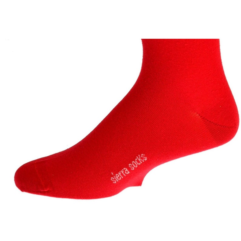 Premium Quality Multicolored Casual Crew Socks for Men Sierra Socks Men/'s Crew Cotton Solid Vibrant Colorful Seamless Toe Socks 3 Pair Pack