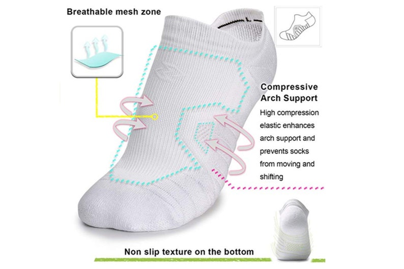 Running Performance No Show Ankle Hi Socks Best Running Etsy