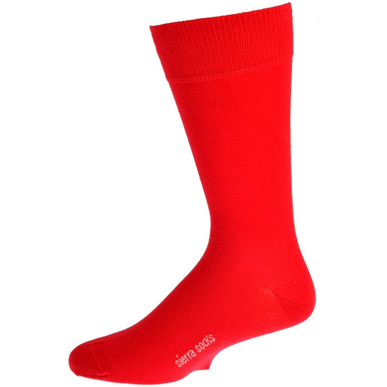 Premium Quality Multicolored Casual Crew Socks for Men Sierra Socks Men/'s Crew Cotton Solid Vibrant Colorful Seamless Toe Socks 3 Pair Pack