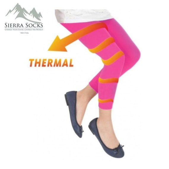 Sierra Socks Thermal Tights G11927 Girls Nylon Tights Soft Breathable Tights  Girls School Uniform Tights Footless Socks Available in 5 Sizes 