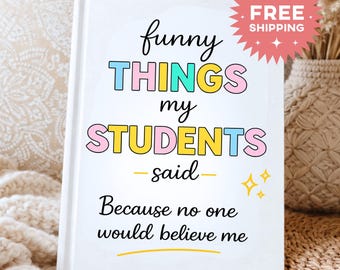 Teacher Notebook Gift, Memory Book, Teacher Appreciation Gift, Thank You Teacher Notebook, Teacher Journal