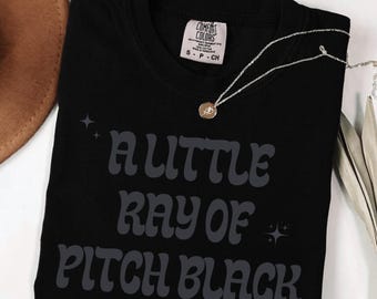 Sarcastic Humor Sweatshirt: A Little Ray of Pitch Black, Unisex Graphic Pullover