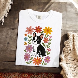 Boston Terrier Mom Shirt – Cute Dog Lover Gift for Women, Boston Terrier Mama Tee, Funny Pet Owner Apparel, Mother&#39;s Day Dog Mom Shirt