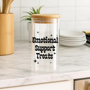 Emotional Support Treat Jar | Graduation Gift for Therapists | New Counselor Gift | Mental Health Advocate Tee | Credential Present l Office