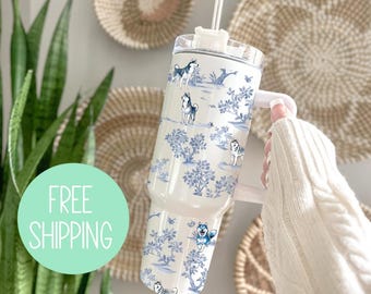 Siberian Husky 40oz Tumbler: Dog Lover Gift