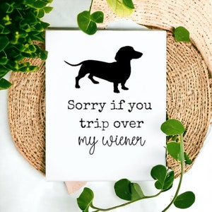 Wash Your Wiener- Dachshund Bathroom Wall Decor, Wiener Dog Funny,Sign Wall Art, Bathroom Signs, Dog Bath Quote Wall Art, Bathroom Poster