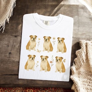 Bulldog Mom Shirt – Cute Bulldog Lover Gift for Women, Dog Mom Tee, Funny Bulldog Mama T-Shirt, Bulldog Owner Apparel