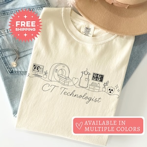 CT Technologist Shirt, CT Tech Gift, Computed Tomography Tee, Radiology Shirt, Medical Imaging Technologist Gift, X-Ray Tech Tee