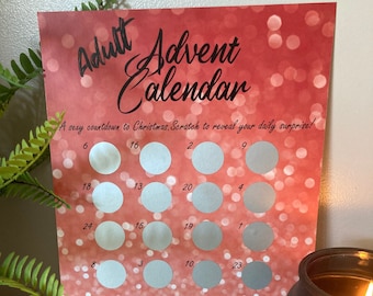 ADULT ADVENT CALENDAR, Sexy Advent Calendar, scratch off calendar, surprise advent calendar, sexy surprise calendar, Couple sexy calendar