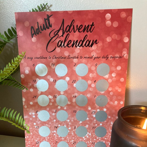 Naughty Advent Calendar Etsy