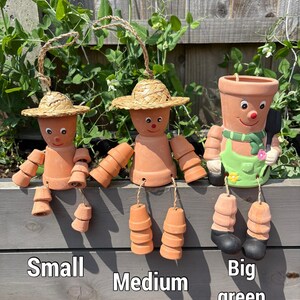 Personalised Plant Pot Person: Mum's Garden Decor Gift, mum gift idea, Nan garden gift idea, Nan Mother’s Day gift, ladies garden gift image 2