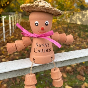 Personalised Plant Pot Lady, Mum’s Garden Gift, Mothers day gift idea, gardener gift for mum, garden gift for nan, garden gift for lady, her