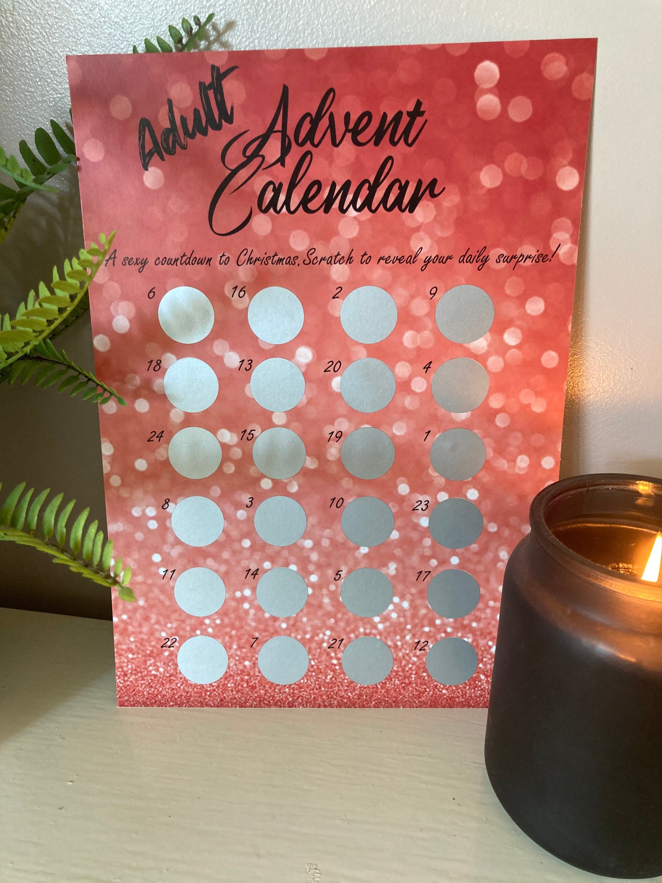 ADULT ADVENT CALENDAR, Sexy Advent Calendar, Scratch off Calendar, Surprise Advent  Calendar, Sexy Surprise Calendar, Couple Sexy Calendar - Etsy Israel