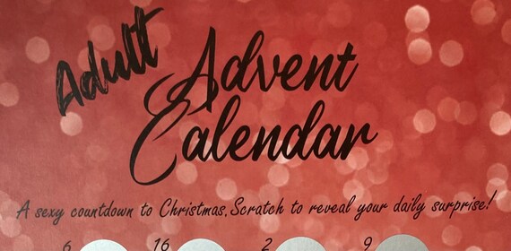 ADULT ADVENT CALENDAR, Sexy Advent Calendar, Scratch off Calendar, Surprise  Advent Calendar, Sexy Surprise Calendar, Couple Sexy Calendar - Etsy Finland