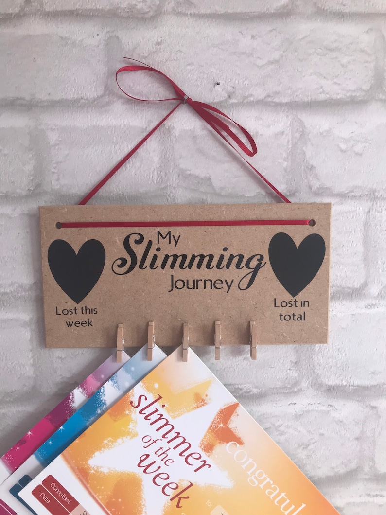 Weight Loss Reward Chart Plaque Slimming Journey Tracker Etsy