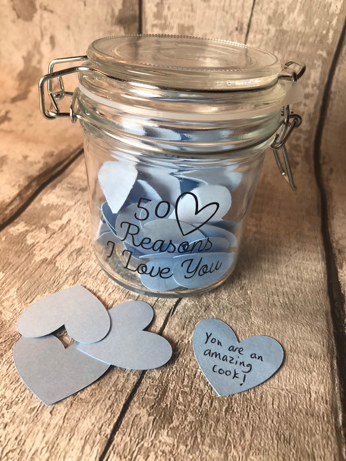 50 motivi per cui ti amo Jar regalo unico per il partner ti | Etsy