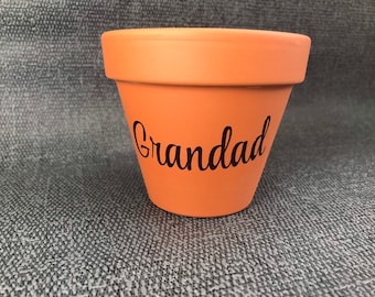 Maceta Grandad, Regalo de Navidad Grandad, Regalo De Jardín Grandad, Regalo Único Para Cumpleaños Grandad, Regalo Día del Padre