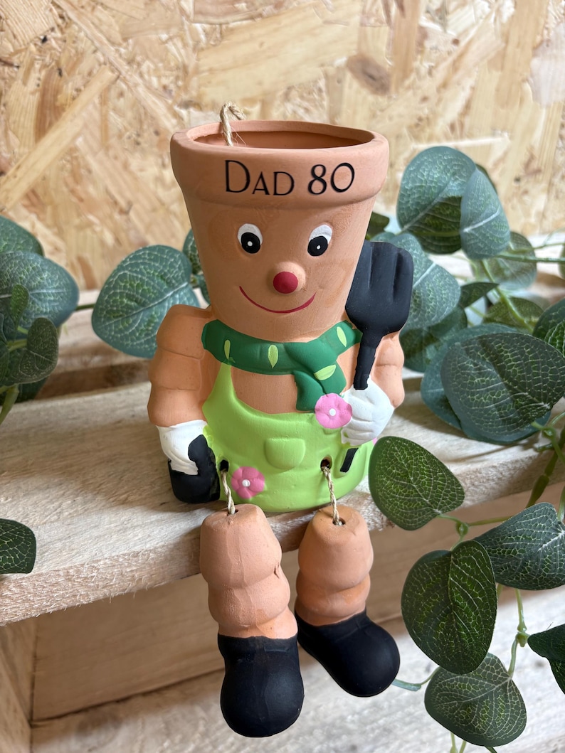 Milestone Birthday Gift Men Garden Decor gift idea dad unique plant grandad keepsake 30, 40, 50, 60, 70, 80, 90, 100 image 6