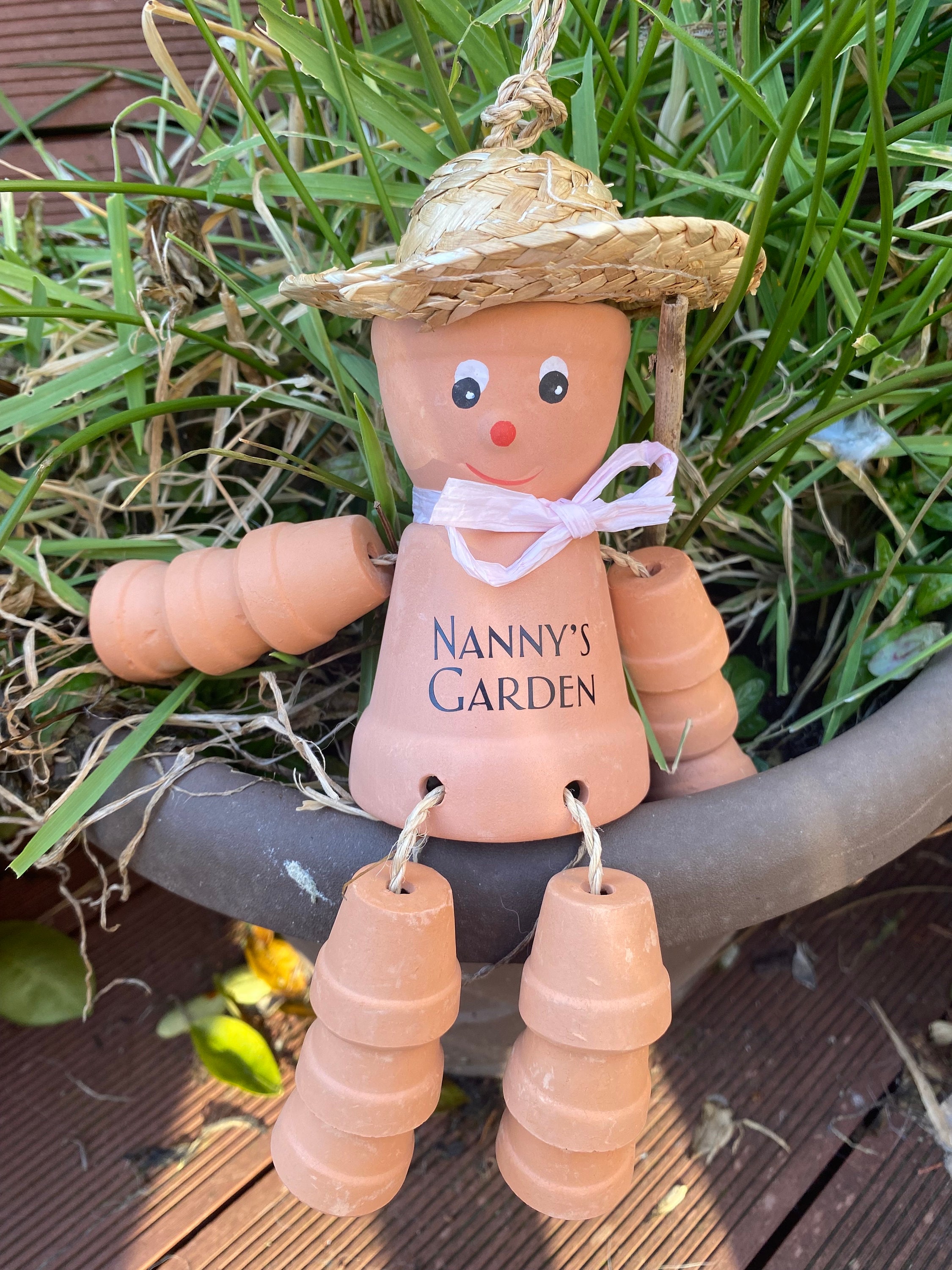 Personalised Plant Pot Lady, Mum’s Garden Gift, Mother&#39;s Day gift idea,gardener gift for mum, garden gift for nan,garden gift for lady, her