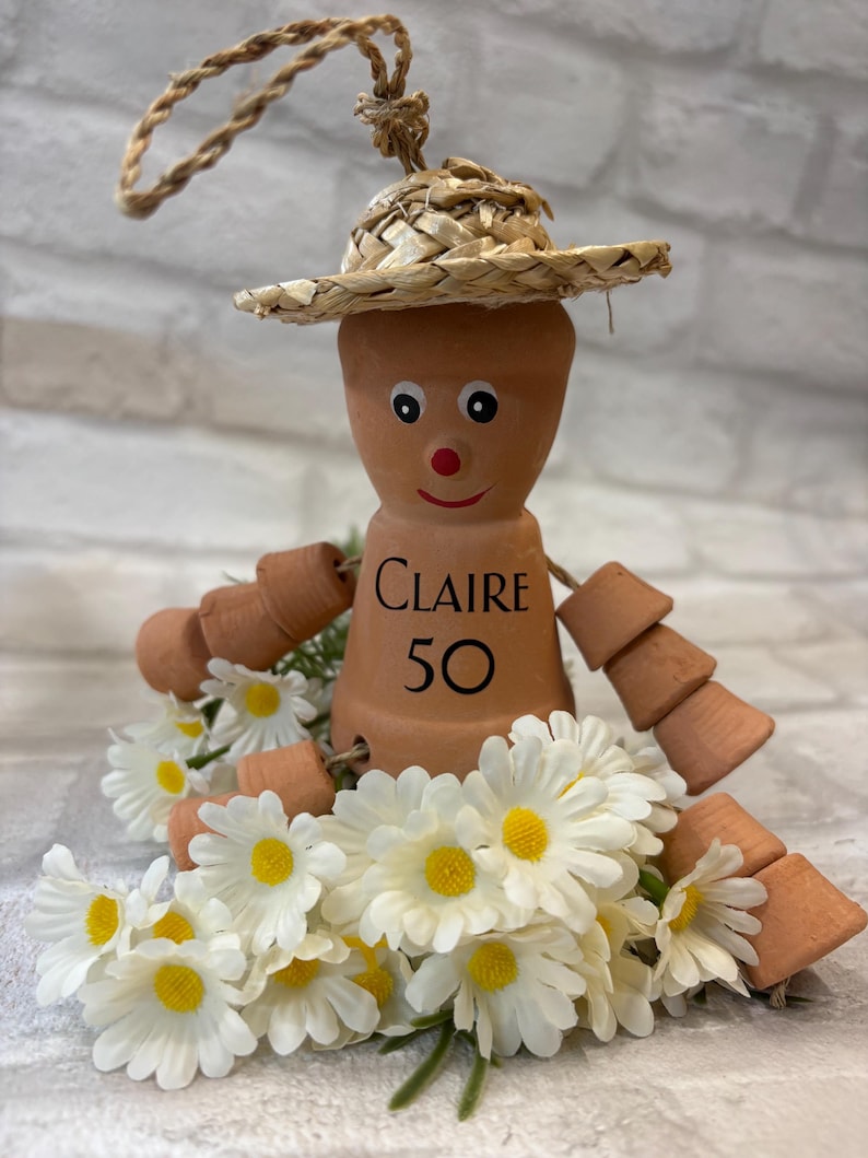 Milestone Birthday Gift Men Garden Decor gift idea dad unique plant grandad keepsake 30, 40, 50, 60, 70, 80, 90, 100 image 3
