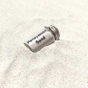 Honeymoon Keepsake, Unique Wedding Gift, Small Honeymoon Sand Bottle, Wedding keepsake, Bride gift, Mr and Mrs Couple Gift, Beach honeymoon image 6