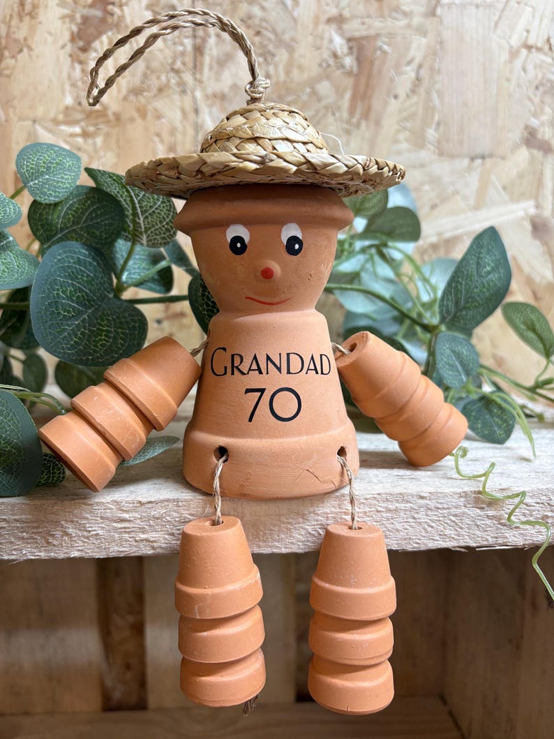 Milestone Birthday Gift Men Garden Decor gift idea dad unique plant grandad keepsake 30, 40, 50, 60, 70, 80, 90, 100 image 12