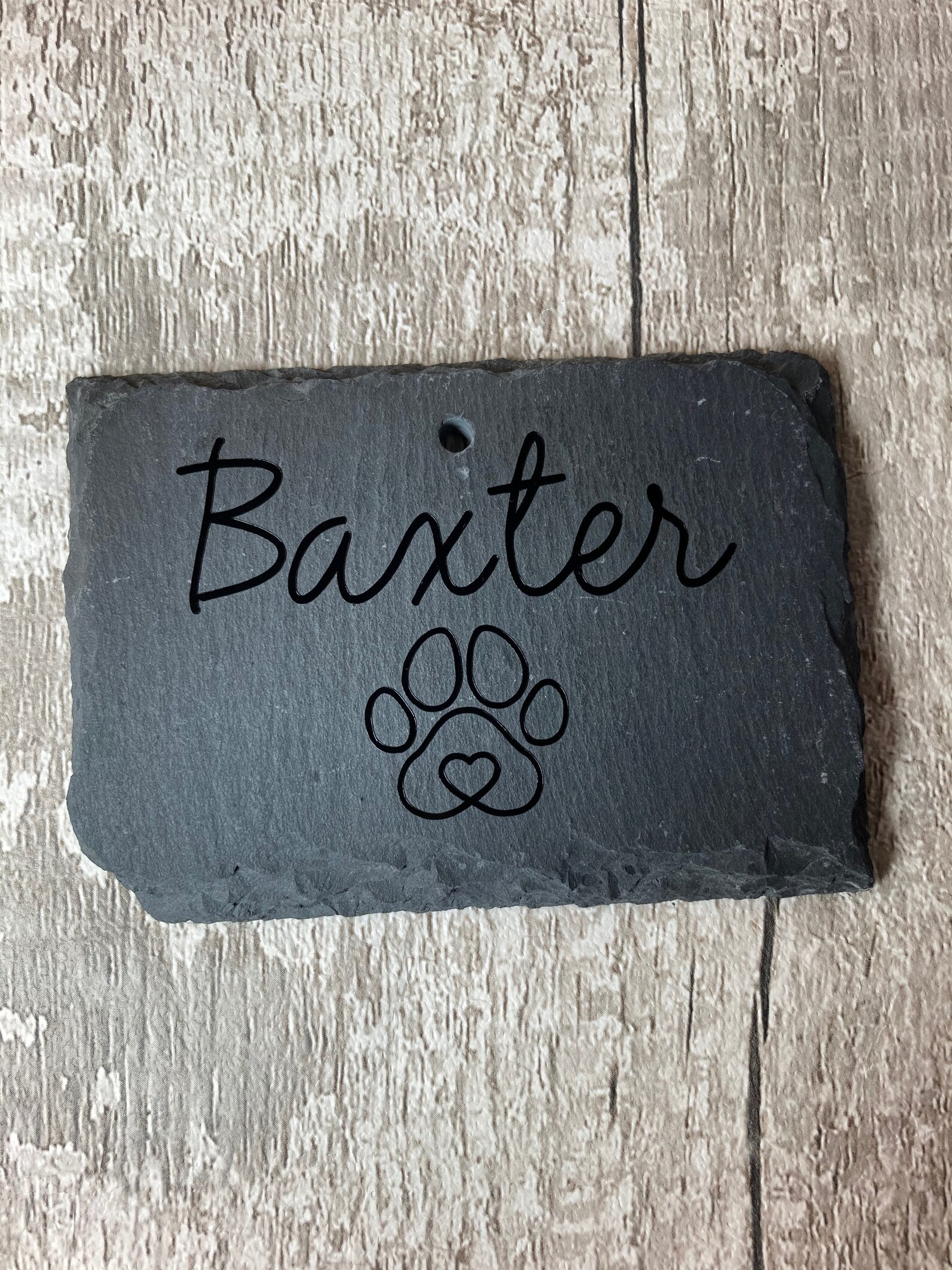 Pet Memorial Plaque and Hook Slate Garden Sign Pet Loss Etsy UK