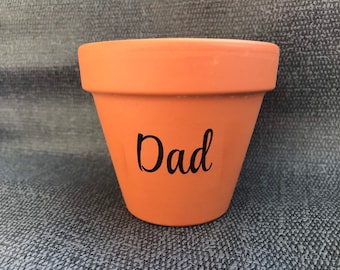 Dad Plant Pot, Dad Christmas Present, Fathers Day Gift, Dad Garden Gift, Unique Present For Dad