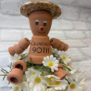 Milestone Birthday Gift Men Garden Decor gift idea dad unique plant grandad keepsake 30, 40, 50, 60, 70, 80, 90, 100 image 7