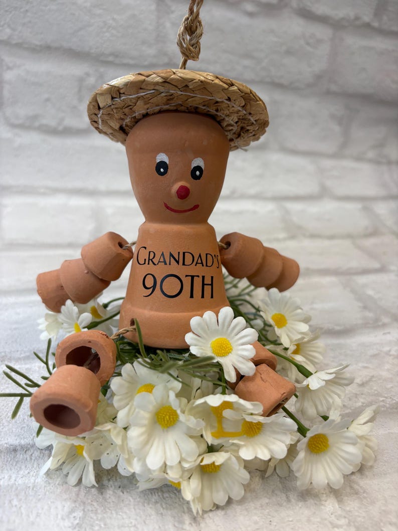 Milestone Birthday Gift Men Garden Decor gift idea dad unique plant grandad keepsake 30, 40, 50, 60, 70, 80, 90, 100 image 7