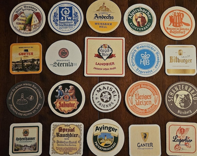 20 Classic and Authentic German Beer Coasters - Etsy