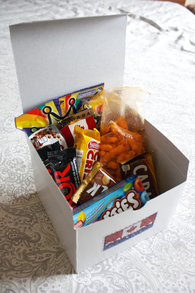 Canada in a box Canadian treat box Canadian treats Canadian Etsy