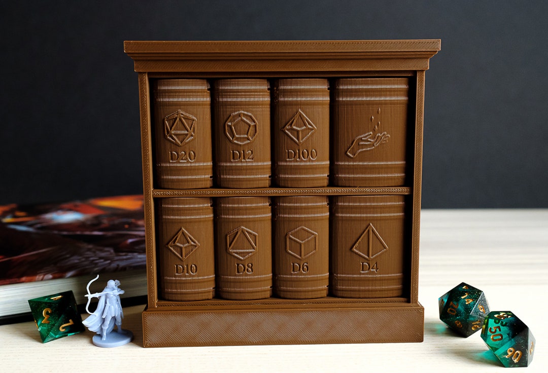 Arcane Library Dice Vault 3D Printed Customizable Dice Holder for ...