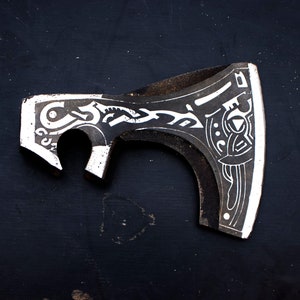 Hand Forged Ragnar Axe Head, Carbon Steel Viking Bearded Camp axe Head, gift for her /him Halloween Ax Hatchet Head, Tomahawk Axe Head gifts