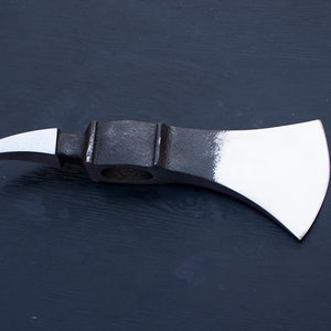 DH Tool014 -Custom Hand Forged from 5160 Spring Steel  Bearded , Viking , Throwing , Hunting , Spike Tomahawk  Axe Head Free Sheath