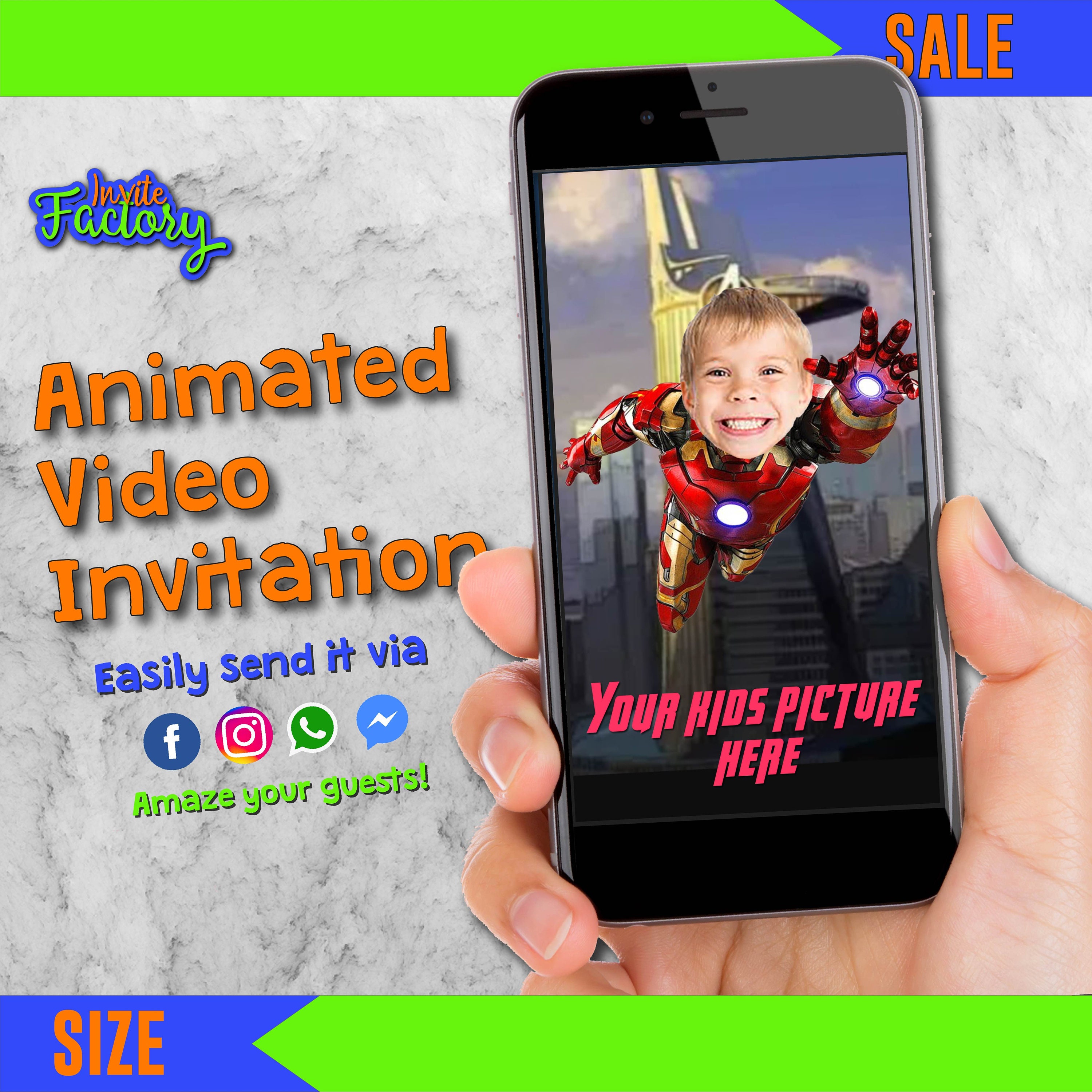 Custom Video Invitation Custom Custom Birthday Party Custom Etsy