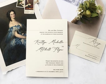 SAMPLE-Classic and Elegant Wedding Suite with Modern Calligraphy