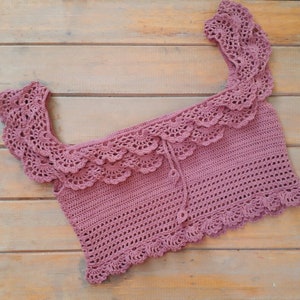 Dohara Crop Top Boho Crochet Pattern