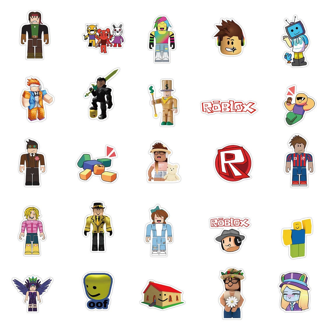 100pcs Cartoon Muster Aufkleber Graffiti Roblox Aufkleber | Etsy