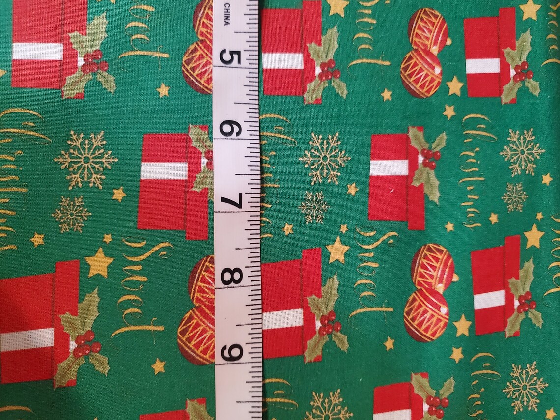 SALE CHRISTMAS/ Holiday Presents and Ornaments Fabric | Etsy