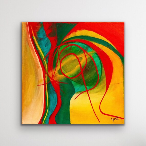 Original Acrylic Abstract Painting Etsy