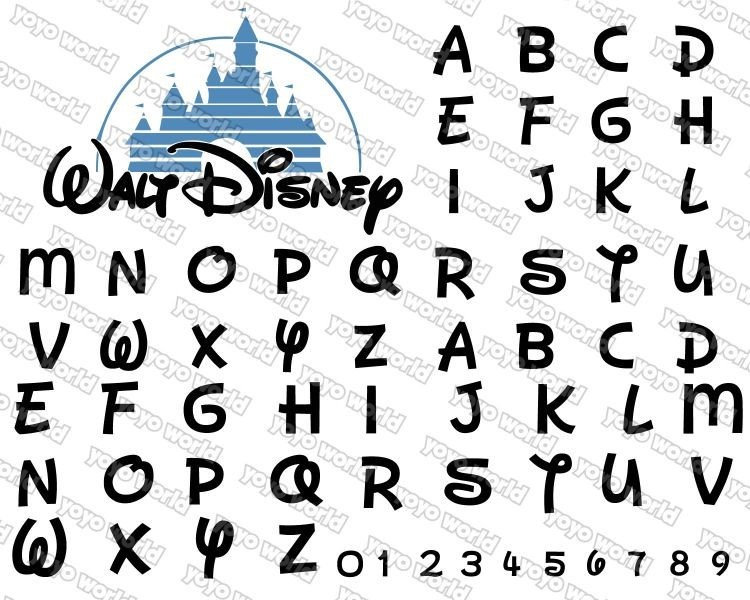 Disney Font Names In Disney Font Disney Font Svg Disney Etsy 日本