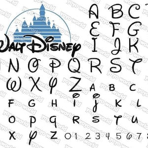 Disney Font Names In Disney Font Disney Font Svg Disney Etsy 日本