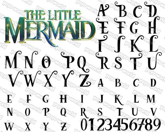 Little Mermaid Font Ariel Font Princess Font Little Mermaid Etsy Little Mermaid Font Ariel Font Princess Font Little Mermaid Etsy