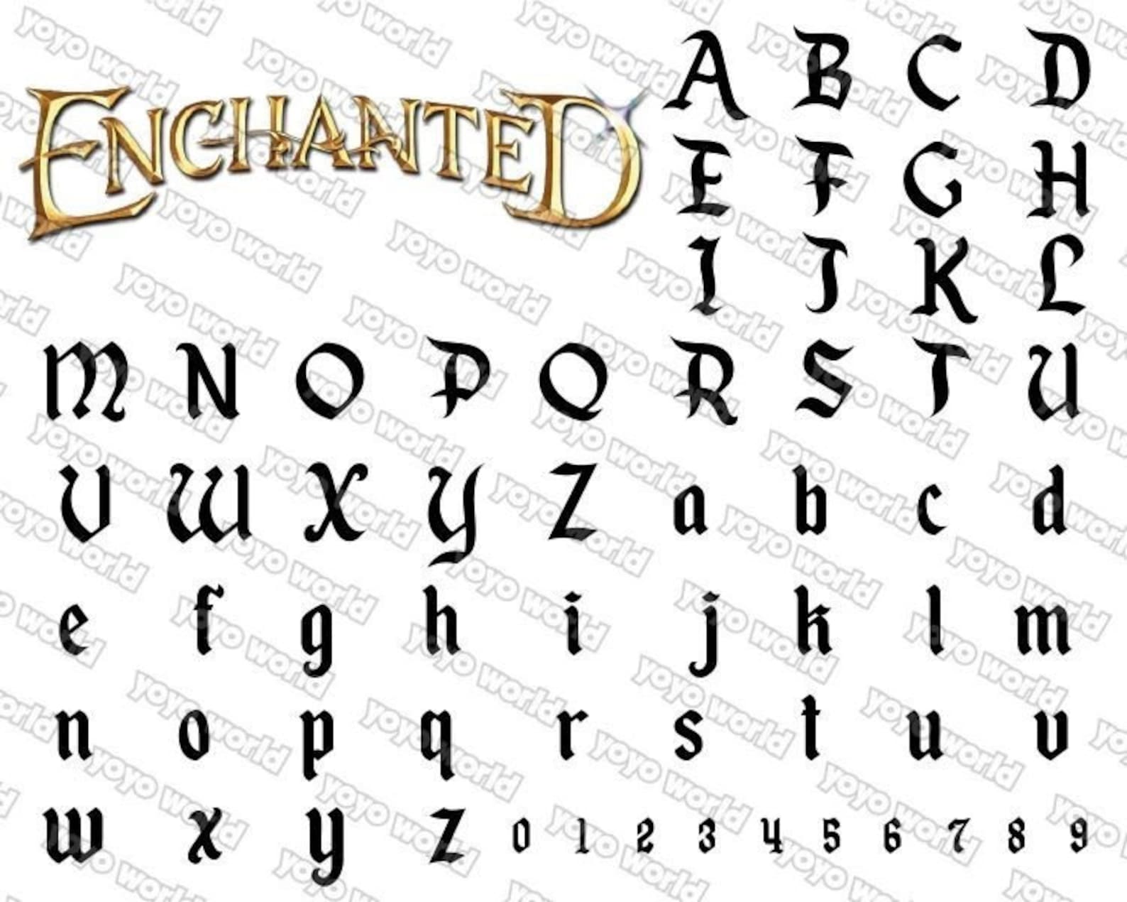 Enchanted Font, Enchanted Svg, Enchanted Font Svg, Enchanted Font Cricut, Enchanted Font