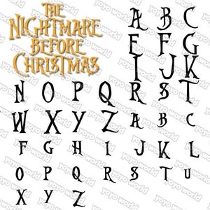 Kerst lettertype, nachtmerrie vóór Kerstmis lettertype, nachtmerrie vóór Kerstmis SVG, nachtmerrie vóór Kerstmis lettertype SVG, Kerstmis lettertype cricut